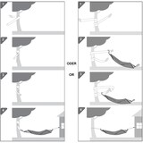 thumbnail of UAC Hängematte 210 x 150 cm, 380g/m², bis 300 kg belastbar,Transportbeutel, Befestigungsgurte und Karabiner inklusive, für Terrasse,  Outdoor,  türkis