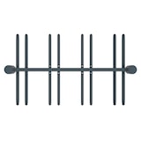 thumbnail of ROSSIGNOL Appui-vélos 2x4 arceaux à sceller tête bombée CYCLO anthracite