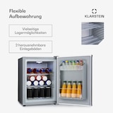 thumbnail of Happy Hour 33 Minibar 33L 5-15°C EEK G 25dB LED-Licht Silber
