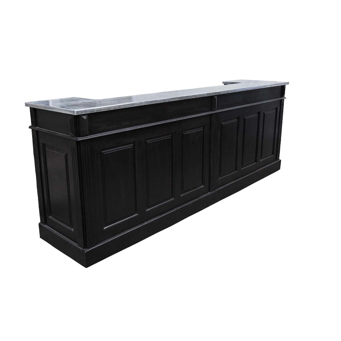 Bar avec plateau zinc 300 X 70 X H110 cm