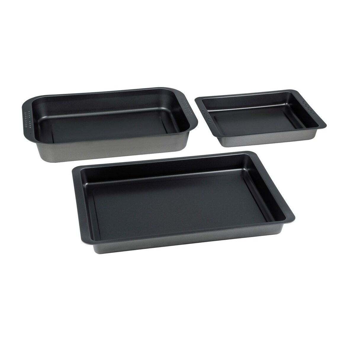 CHG Brat- und Auflaufformen Set, antihaftbeschichtet, 3-teilig