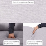 thumbnail of Fernsehsessel mit Aufstehhilfe, Relaxsessel mit Liegefunktion, elektrisch verstellbar, bequeme Polsterung,Webstoff, Hellgrau, Raburg Ida