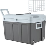 thumbnail of tectake Geladeira elétrica de refrigeração e aquecimento com asas e rodas, 40 litros  Cinzento