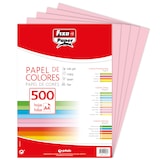thumbnail of Paquete 500 hojas Papel Colores A4 80g Rosa claro