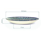 thumbnail of Usbekische Rischtan Lagan Ø34 cm Oriental Ljagan Keramik Schale Plate Glasur Teller Handarbeit