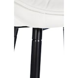 thumbnail of Conjunto de 2 bancos de bar veludo Gibson altura do assento 76 cm branco creme