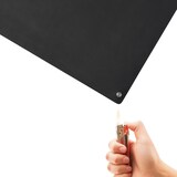 thumbnail of ESD-Tischmatte Premium, schwarz, 600 x 400 x 2 mm, Zuschnitt mit 2x 10 mm Druckknopf