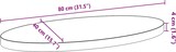 thumbnail of vidaXL Tischplatte Hellbraun 80x40x4 cm Massivholz Eiche Oval