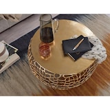 thumbnail of Couchtisch Metall Gold 66x66x30 cm Sofatisch Aluminium Rund, Design Wohnzimmertisch mit Ast-Struktur, Kleiner Kaffeetisch Modern, Beistelltisch