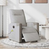 thumbnail of vidaXL Massagesessel Elektrisch Wolkengrau Stoff