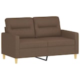 thumbnail of vidaXL 2-Sitzer-Sofa mit Zierkissen Braun 120 cm Stoff