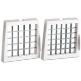 thumbnail of Leifheit taglierina per patatine fritte e bastoncini di verdura palstica/acciaio 2 inserti da 10 e 12 mm fondo antiscivolo bianco