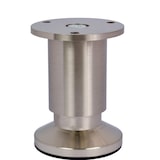 thumbnail of 8 Möbelfüße Sofafuß Möbelbeine EDELSTAHL OPTIK gebürstet Höhe 10 cm 38 mm belastbar bis 250 KG Sofa