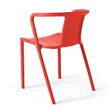 thumbnail of Set van 4 rode plastic stoelen
