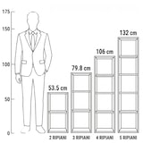 thumbnail of Libreria Scaffale 5 Vani Mobile Soggiorno Ufficio Casa 30x24x132 Cm - Bianco