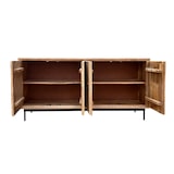 thumbnail of SIT Möbel Sideboard mit 4 Türen | Mango natur, Metallgestell schwarz | B 160 x T 40 x H 80 cm | 20008-01