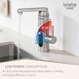 thumbnail of Grifo Calentador Agua Eléctrico Instantáneo de Mesa Bajo Consumo, Acero Inox, Display, Camping, Briebe,  IH1204, Acero Inoxidable