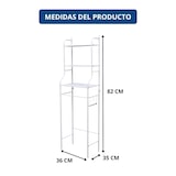 thumbnail of DASCK Rek Boven Toilet WC 3 Planken | 47 x 25 x 155 cm | Wit