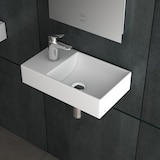 thumbnail of Alpenberger Waschbecken | Kleines Hängewaschbecken Gäste-WC | Waschplatz Lösung Keramik Eckig | Mini Handwaschbecken für Badezimmer Modernes Design