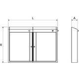 thumbnail of Armario esterilizador de ozono de 996x120x722 mm.