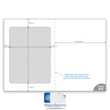 thumbnail of Lot de 250 Planches A4 avec étiquette COLISSIMO intégrée 164 x 120 mm