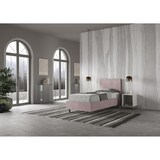thumbnail of Letto Singolo con rete imbottito 90x190 microfibra glicine Adele