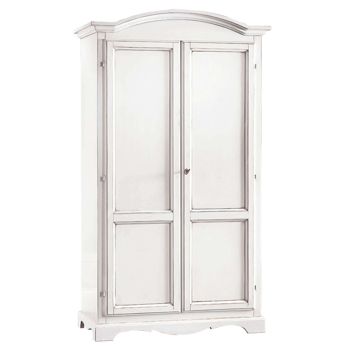 HECTOR armadio 2 ante in legno massello 107x55x197 colore Bianco