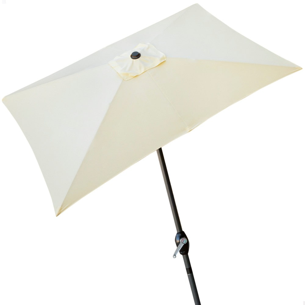 Parasol rectangular 200x300 cm color crema mástil aluminio Aktive Garden