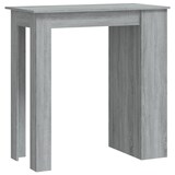 thumbnail of vidaXL Bartisch mit Regal Grau Sonoma 102x50x103,5cm Holzwerkstoff