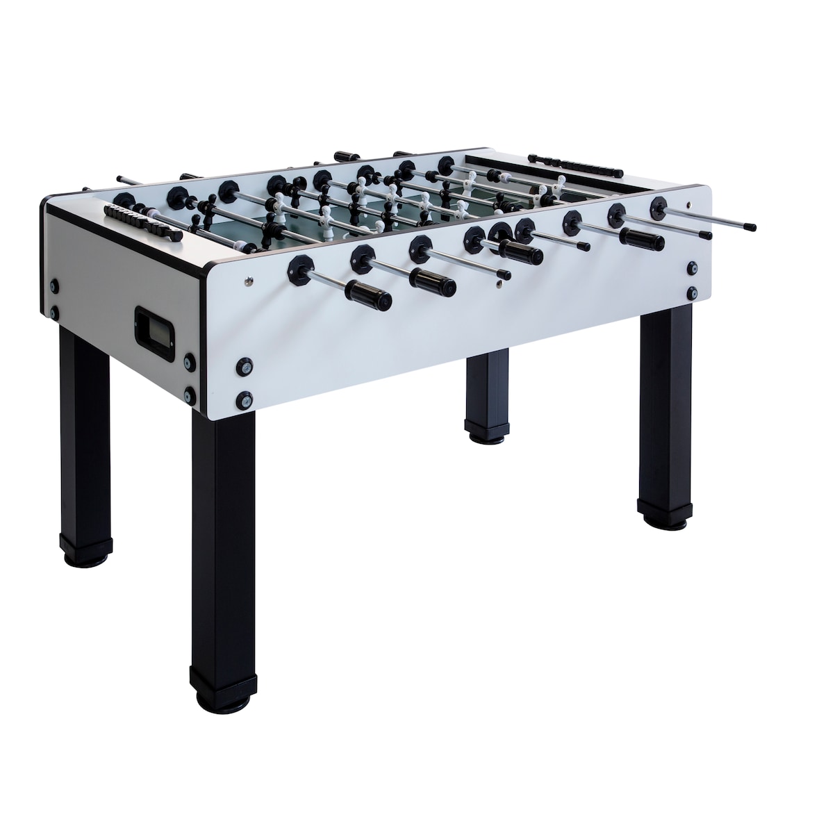 Profi Kickertisch Tischkicker "Meisterkicker" in weiß