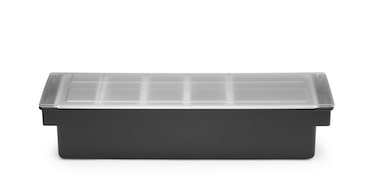 HENDI Zutatenbehälter – 5 Fächer, BarUp, Schwarz, 480x150x(H)100mm