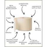 thumbnail of Toilettenpapier BAMBUS, 56 Rollen à 150 Blatt, 3-lagig, superweich, von Dermatest geprüft