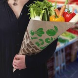 thumbnail of 1000x Spitztüten braun gefädelt 37x37cm 1500gr. bedruckt