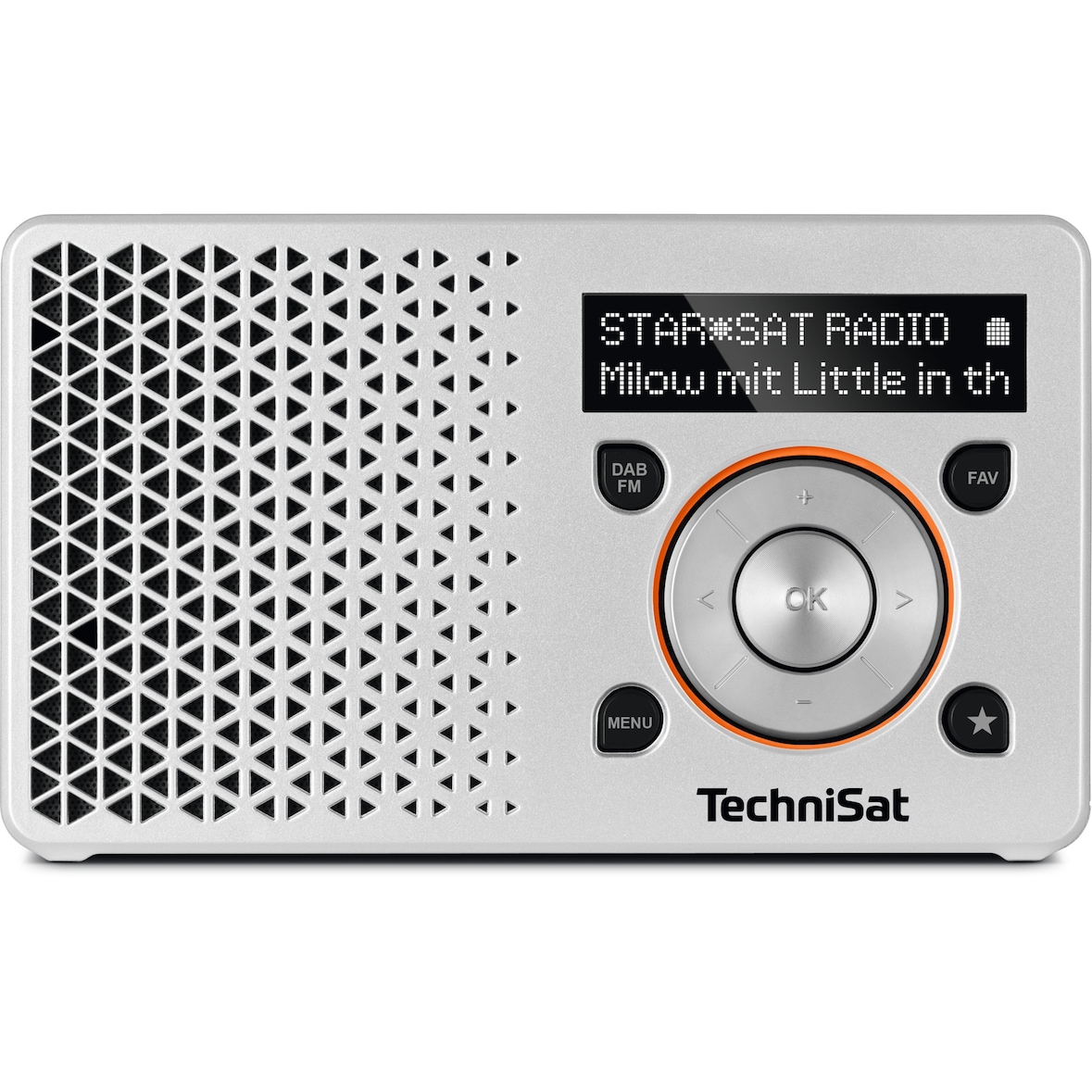 TechniSat DigitRadio 1 Tragbar Digital Orange, Silber