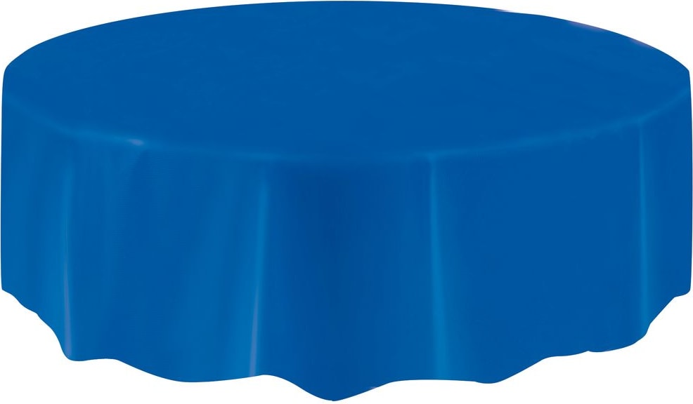 Tischdecke blau rund