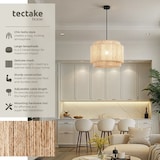 thumbnail of tectake Suspension LIGNEA LUX en jute au style bohème 40W  Marron Naturel