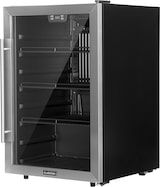 thumbnail of Beersafe 5XL Kühlschrank 147 Liter 3 Böden Panoramaglastür Edelstahl Silber