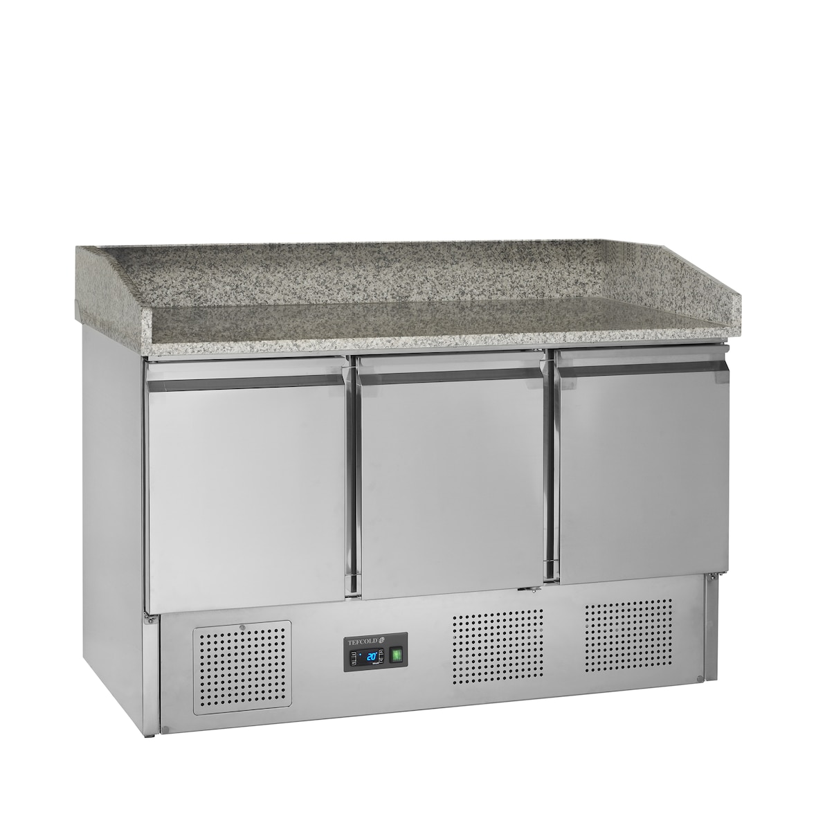 TEFCOLD Mesa fría de pizza GN1/1 PT1365 TEFCOLD, acero y vidrio, refrigeración profesional