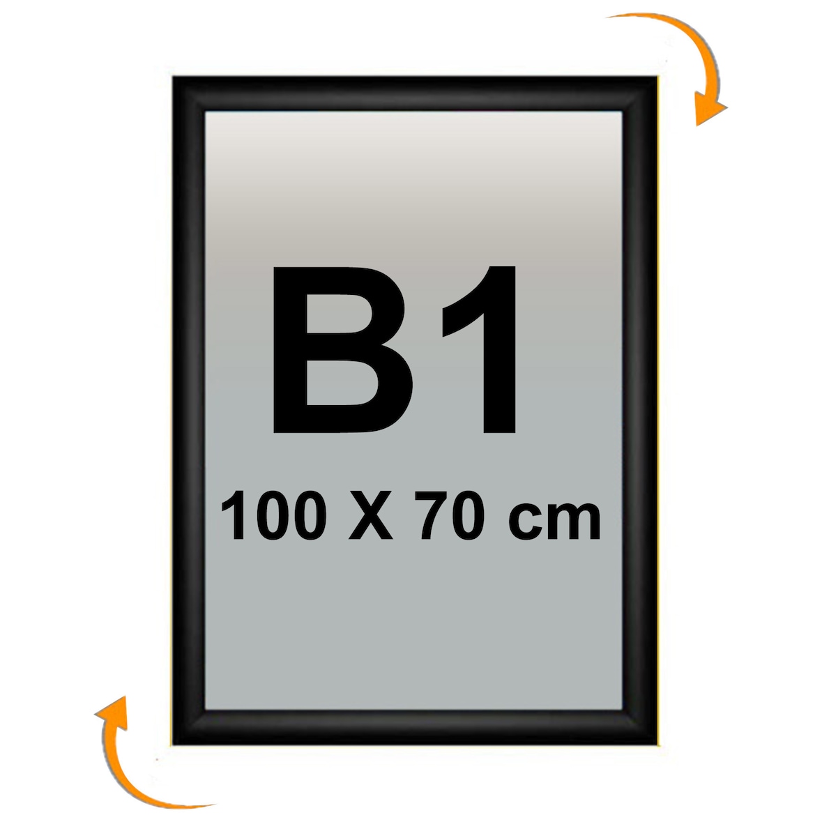 Cadre Clic-Clac B1 70 x 100 cm NOIR