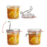 thumbnail of Barattolo Vetro Lt 1,5 Cm H 15,5 Ø 14,5 C/tappo E Guarnizione Ermetico Lock-eat Confezione Da 6