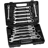 thumbnail of tectake Coffret à Outils, 12 Clés à Cliquet Acier Chrome Vanadium - noir - 402069