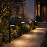 thumbnail of Lumisky Potelet solaire CENOVA TALL Gris H50cm 600LM Aluminium Noir