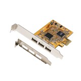 thumbnail of EXSYS EX-11053 USB 2.0 PCIe-kaart met 3 poorten