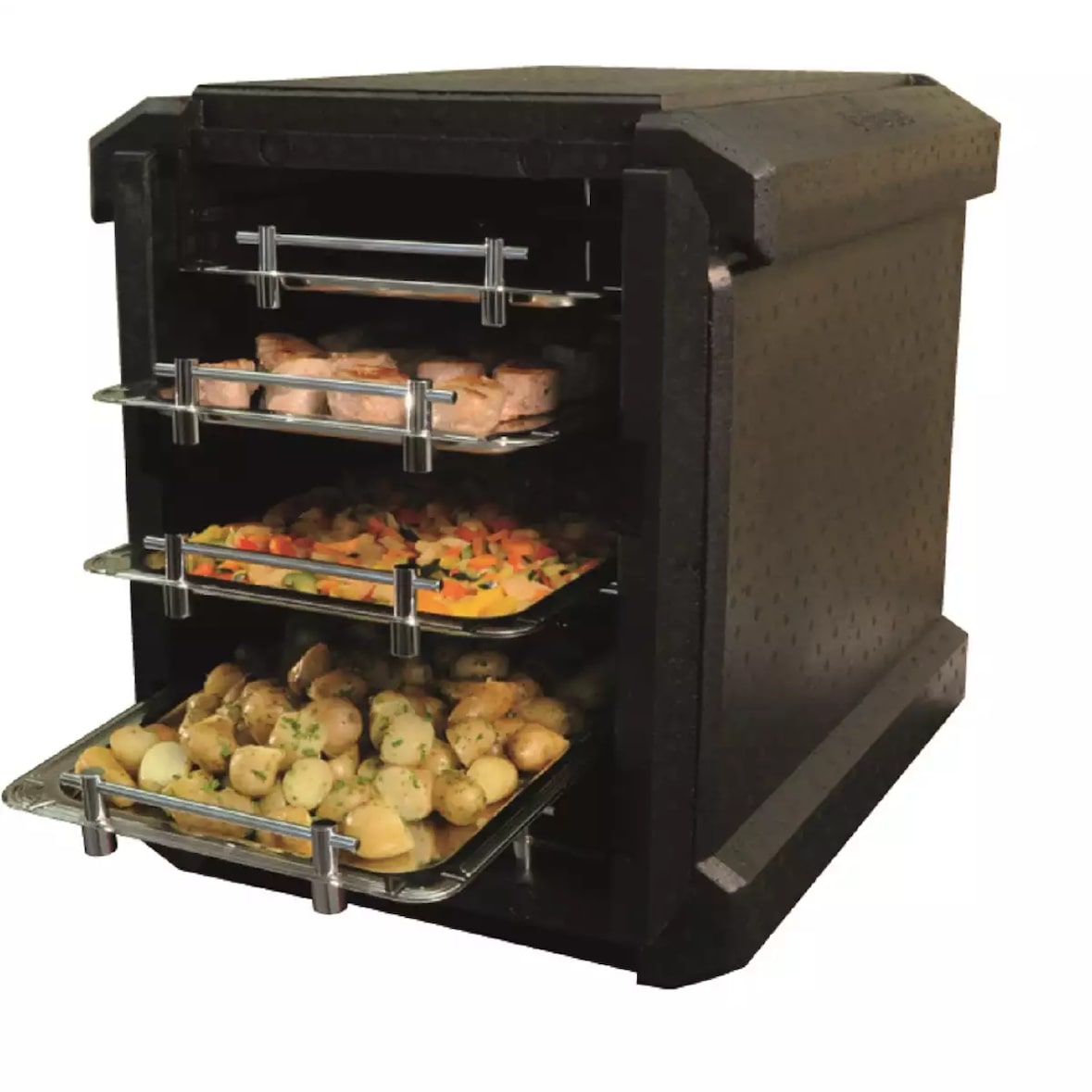 thermohauser EPP Thermobox Combi GN 1/1, voorlader incl. scheidingswand, voor maximaal 12 inschuifrails