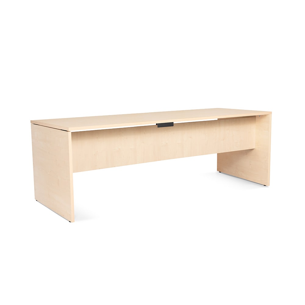 Rocada mesa secretária série Work 200x80cm faia / faia