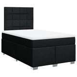 thumbnail of vidaXL Boxspringbett mit Matratze Schwarz 120x190 cm Stoff