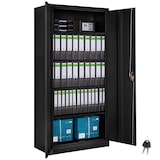 thumbnail of tectake Armário de arquivo com 5 alturas 40x80x180cm  preto - 404378