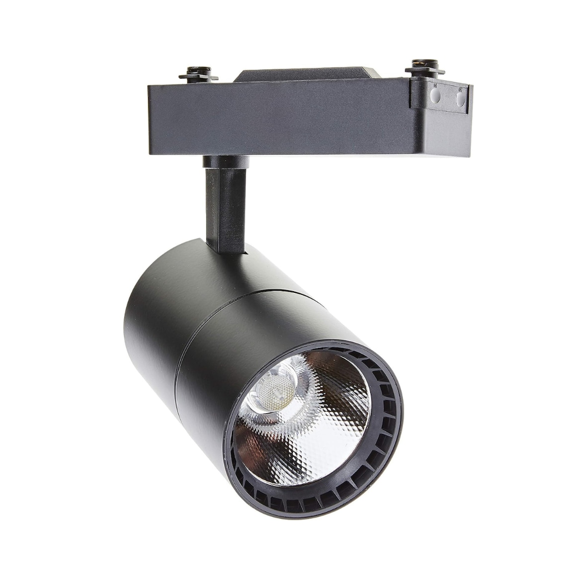 Luminária de trilho LED de 40 W, luz fria de 6000 K, 2700 lúmens, 220 V 50-60 Hz monofásica, alumínio preto