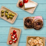 thumbnail of greenbox - Pappteller 13 x 20 cm, braun, rechteckig, 1000 St.