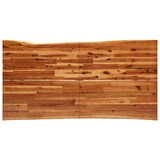 thumbnail of Mesa de comedor con borde vivo madera maciza acacia 160x80x75cm